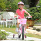 喜德盛单车 喜德盛自行车 12寸14寸16寸儿童自行车3-7岁女童车铝合金车架辅助轮单车 小天使 玫红16寸（适合身高1.05-1.2米)