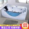厂家直销1.8米大型浴缸亚克力按摩浴缸双人SPA冲浪浴缸玻璃浴池1800*1000*75_2 默认尺寸 默认颜色