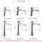 水龙头冷热面盆冷热洗手盆龙头水龙头单孔洗脸盆面盆水龙头冷热台下盆欧式 A款冷热高款不带管