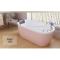 浴缸迷你小户型浴缸欧式家用卫生间加热洗澡充气落地哑光单人浴缸一体_9 彩色金五件套 1.4m