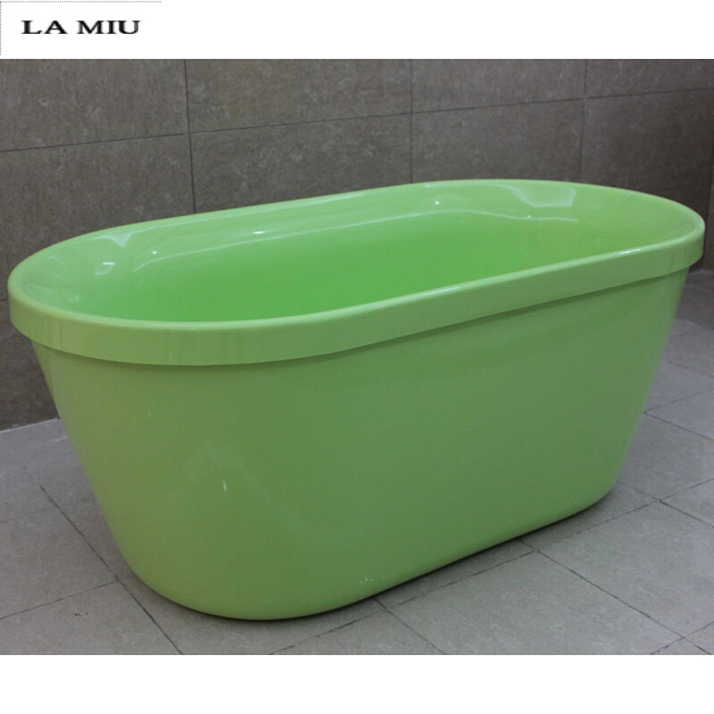 儿童浴缸小户型浴缸家用迷你坐式1-1.5米小浴缸江浙沪 翠绿色 ≈1.5M