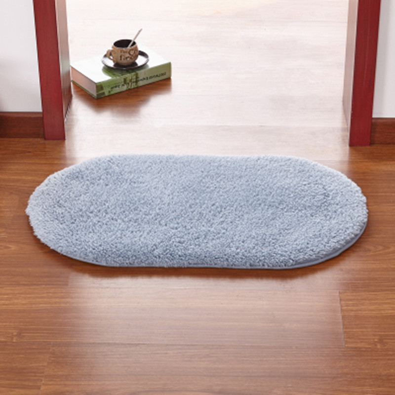 羊羔绒柔软床边地垫沙脚垫浴室口吸水地垫厨房卫浴卫生间垫_2 卡其色1M×1.6M