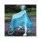 自行车雨衣女成人单人电动车男单车骑车学生骑行雨披创意简约家居家晴雨用具_1 不可拆卸单帽檐-雪花蓝