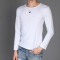 男士短袖T恤纯色纯棉面料-SD L PAPI-白色
