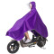 雨披电动车单人雨衣头盔式面罩加大加厚电瓶车自行车摩托车男女款_8 酒红色自行车款（单帽）