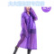 非一次性雨衣成人旅游雨衣男女式学生韩国时尚装防水长款加厚雨披_18_8 成人款--紫色