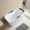 亚克力保温双层迷你家用小户型嵌入独立式坐浴缸盆池1.2米彩色(颜色备注) 1米彩色(颜色备注) 默认尺寸