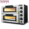 Lecon/乐创 商用烤箱 PO2PT电烤箱商用 烤炉双层蛋糕面包大烘炉设备 二层披萨烤箱