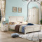 A家家具 床 美式乡村白色双人床 1.8米地暖高箱床+床垫