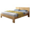 一米色彩 现代简约主卧全实木床北欧1.5米1.8米原木双人床卧室家具经济型 1.8M单床
