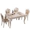 欧式餐桌椅组合现代简约长方形6人饭桌小户型简欧实木大理石餐桌 1.5单餐桌【送装】