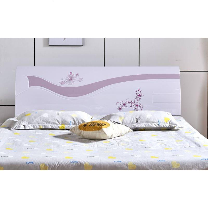 床头板简约现代床头靠背板双人床头1.5米1.8米经济型白色烤漆韩式 1500mm*2000mm_板式-484