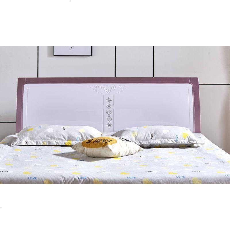 床头板简约现代床头靠背板双人床头1.5米1.8米经济型白色烤漆韩式 1500mm*2000mm_板式-776