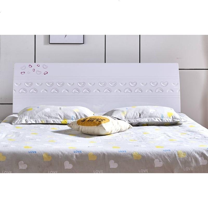 床头板简约现代床头靠背板双人床头1.5米1.8米经济型白色烤漆韩式 其他_板式-54