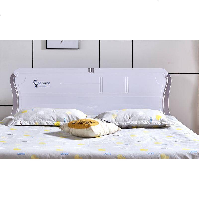 床头板简约现代床头靠背板双人床头1.5米1.8米经济型白色烤漆韩式 1800mm*2000mm_板式-8806