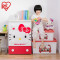 日本爱丽思儿童整理柜抽屉式收纳柜HelloKitty卡通宝宝衣柜爱丽丝(414) Kitty红色