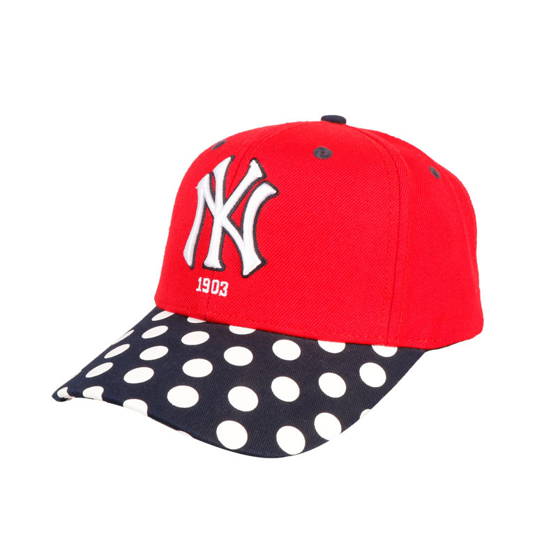 MLB美职棒棒球帽 潮流个性 波点帽 黑色/红色拼接15NY3UCD11200
