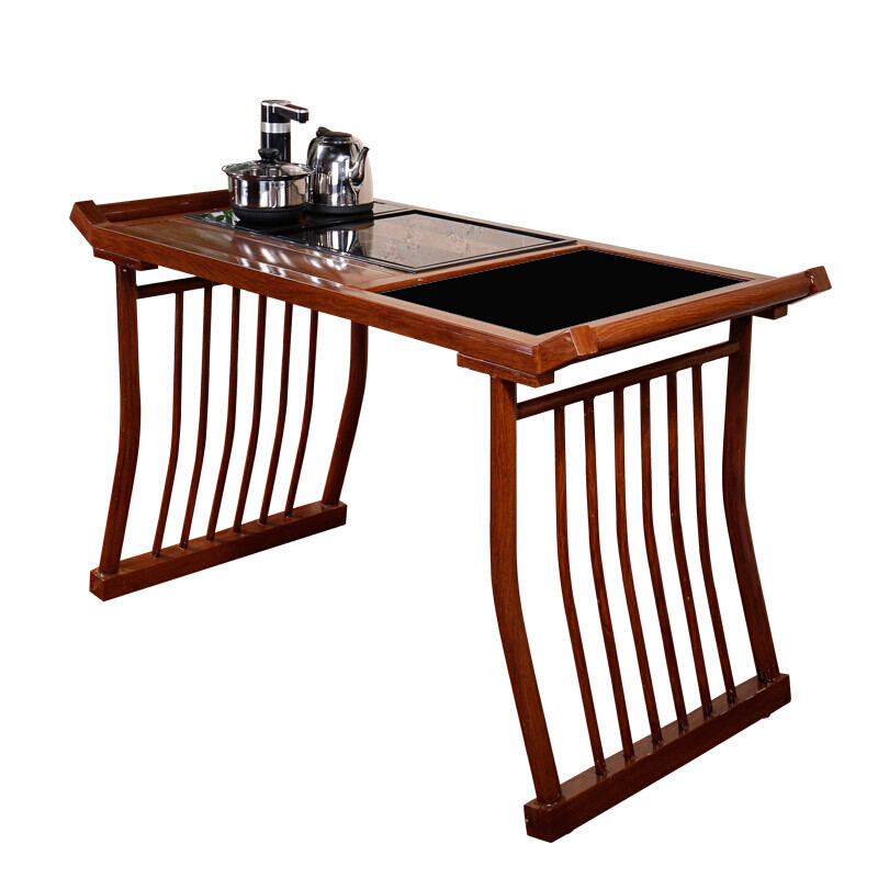 功夫茶桌椅组合新中式小户型迷你茶桌茶台桌1.2米茶几茶道泡茶桌 60*120铁艺高款茶桌