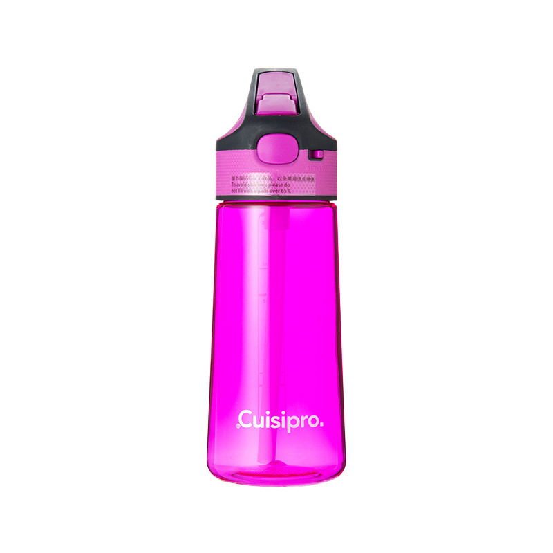 加拿大 Cuisipro 创意水杯 一触式开合Tritan运动水杯500ML 玫瑰红