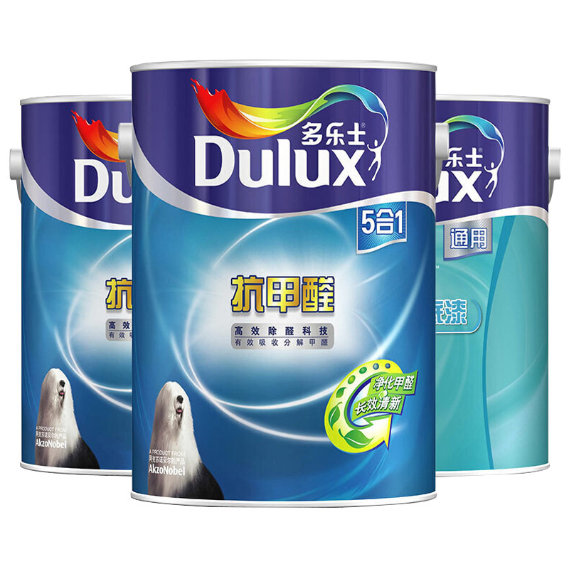 多乐士（Dulux） 抗甲醛五合一乳胶漆内墙油漆涂料墙面漆 A899+A749套装 15L