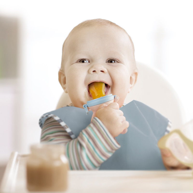 babycare婴儿水果食物咬咬袋 果蔬乐 宝宝吃辅食器硅胶牙胶磨牙棒 咬咬乐 珀尔里粉 1302