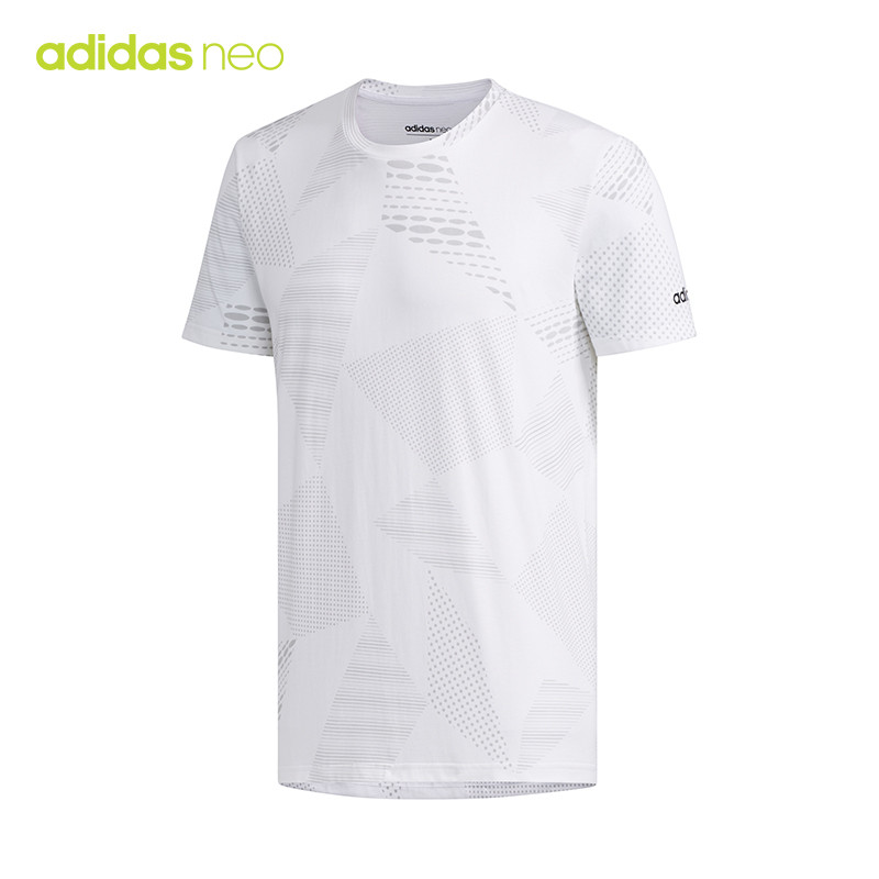 阿迪达斯NEO短袖T恤男装2019夏季新款圆领休闲运动体恤上衣DW8212 DW8212 S