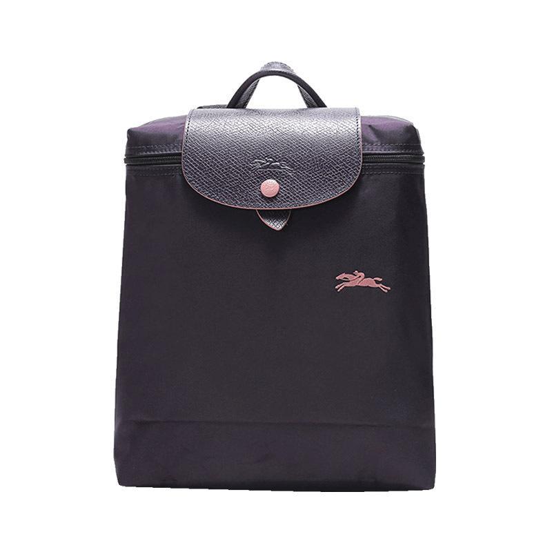 Longchamp 珑骧 女款LE PLIAGE系列织物可折叠双肩包 1699 619 645-浆果紫