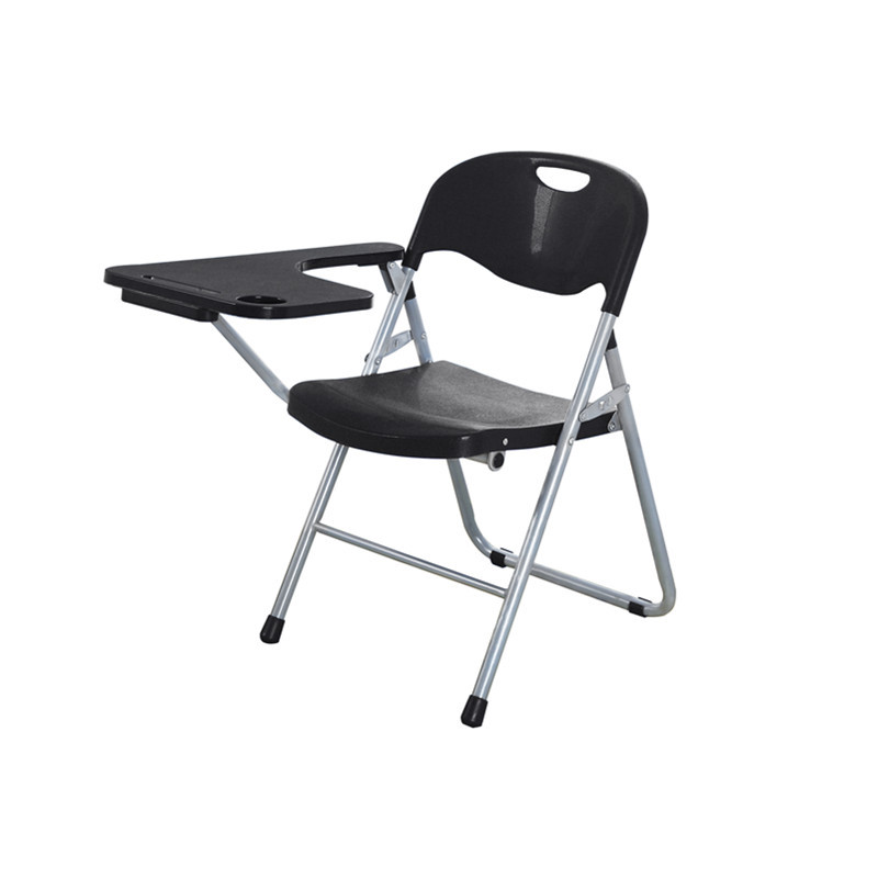 钜晟办公椅折叠会议椅培训椅带写字板 黑色