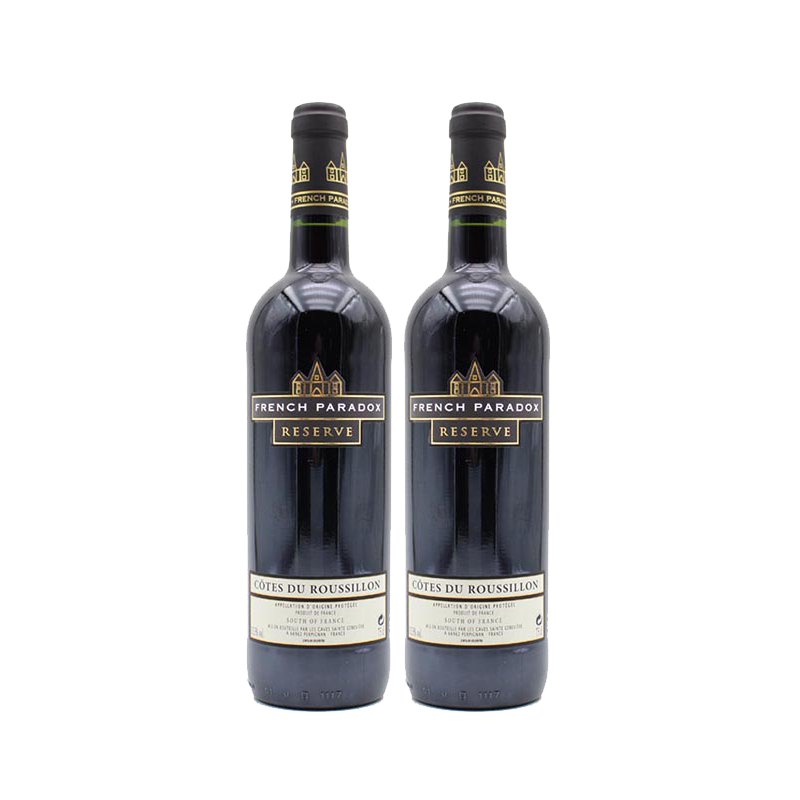 法国原瓶进口葡萄酒 茗酊古堡传统波尔多 干红葡萄酒 双支装750ml*2