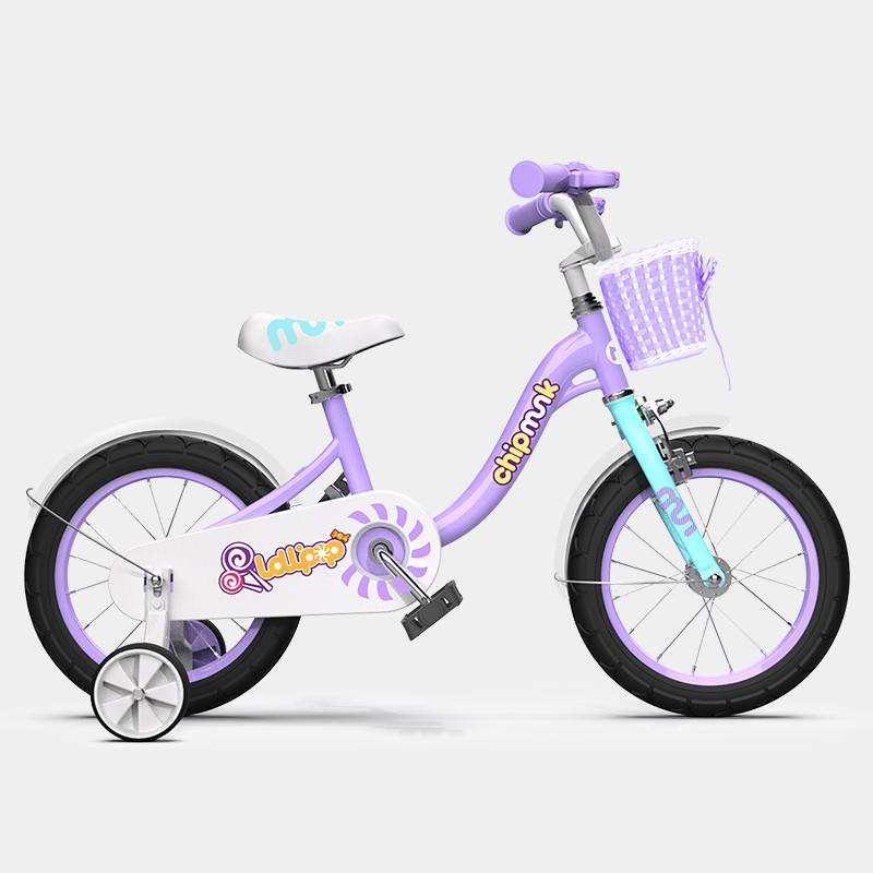 优贝奇萌客儿童自行车萌妹款 18寸 紫色