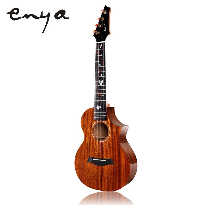 恩雅（enya）EUT-M6缺角桃花芯全单板演奏尤克里里ukulele26英寸乌克丽丽小吉他乐器 原木色