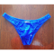 波迷娜（BOMINA)【放心购】2件男士时尚蕾丝性感三角比基尼低腰透明青年夏季窄臀内裤 M/2.0-2.3 蓝色