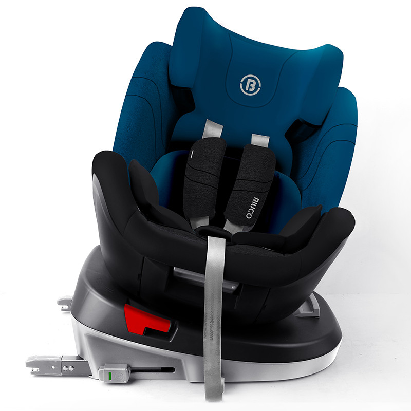 BIUCO贝欧科汽座儿童安全座椅0-12岁婴儿宝宝360度旋转isofix接口 BC800F 奥丁蓝