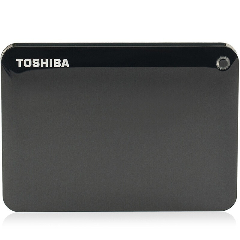 东芝（TOSHIBA） V8 CANVIO 500G/1T移动硬盘 2.5英寸 USB3.0高速 经典黑 1T