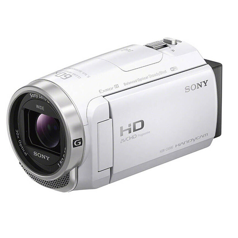 索尼(SONY) HDR-CX680 白色 配件套装 高清数码摄像机 约229万像素 3英寸屏幕