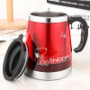 SNOOPY史努比马克杯DP5008 带盖办公室家用不锈钢隔热卡通情侣咖啡个性喝水杯子