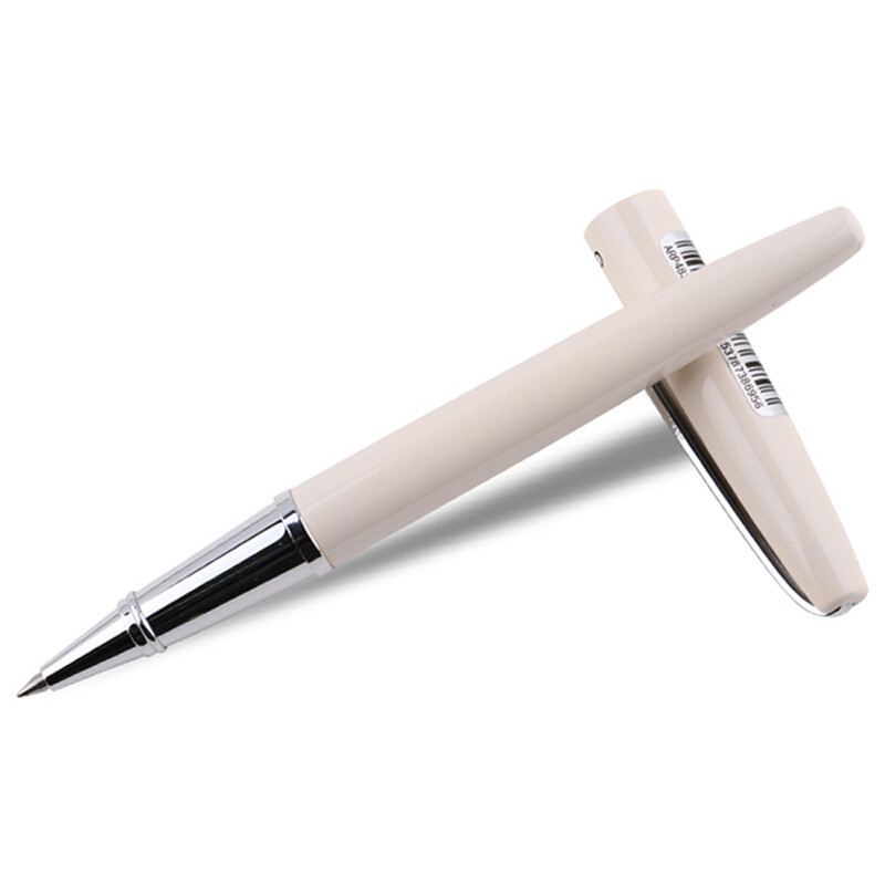 晨光(M&G)ARP48301希格玛宝珠笔 0.5mm 办公商务签字笔 彩色全金属笔身礼盒装 中性笔水笔圆珠笔 米色