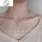 小雪花项链14K包金锁骨链女韩国时尚圣诞节精致925纯银镶嵌锆石