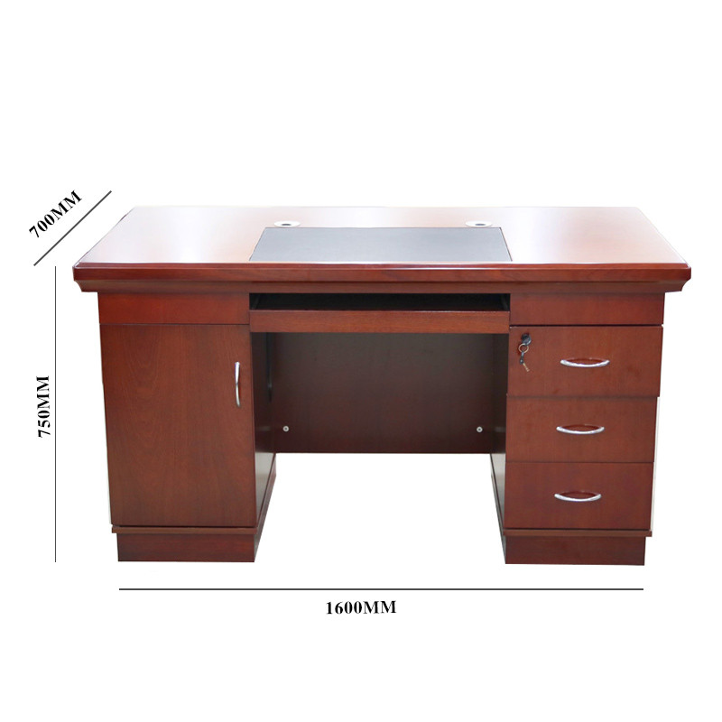 富和美(BNF)办公家具职员办公桌44班台 1.6米电脑桌 胡桃色