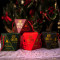 圣诞节手提小礼品平安夜平安果包装盒PVC盒子创意苹果盒糖果 中号圣诞礼物盒-圣诞老人（不含手提袋和拉菲草）_786