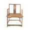 中式椅子靠背椅茶凳茶椅实木餐椅榆木官帽椅禅意圈椅太师椅扶手椅 L款成品不包邮