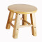 实木凳橡木凳子小板凳家用矮凳整装小圆凳换鞋凳加厚儿童木头椅子_65 25cm印花