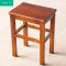 凳子实木木凳子方凳凳子椅子特价板凳实木凳子凳子家用_4 加粗榉木大号方凳红色