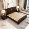 天惠子 床 新中式全实木床1.8米双人床1.5米婚床高箱储物床 1.5米气压款单床+10cm天然椰棕垫