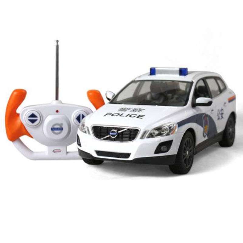 星辉遥控车模31610中国警车版1:14富豪xc60(