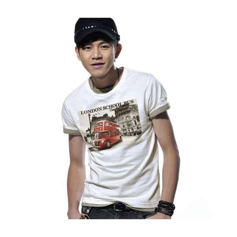 MR.ZERO零号男 潮流英伦巴士男士短袖T恤 B