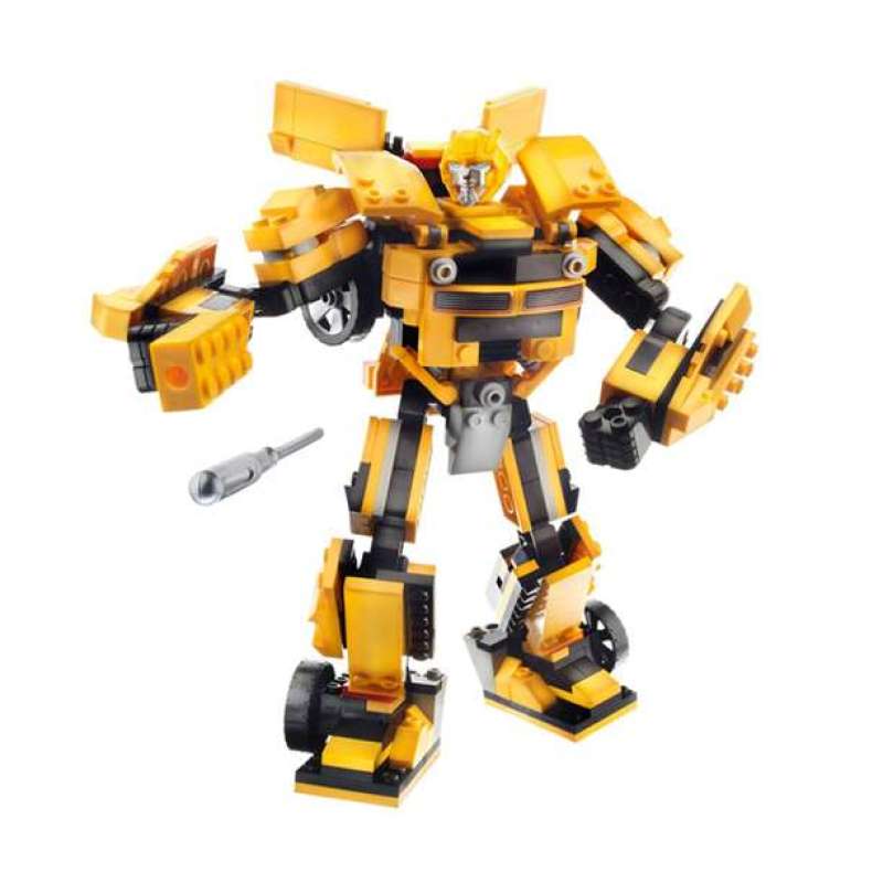 孩之宝酷垒变形金刚积木之大黄蜂h36421图片