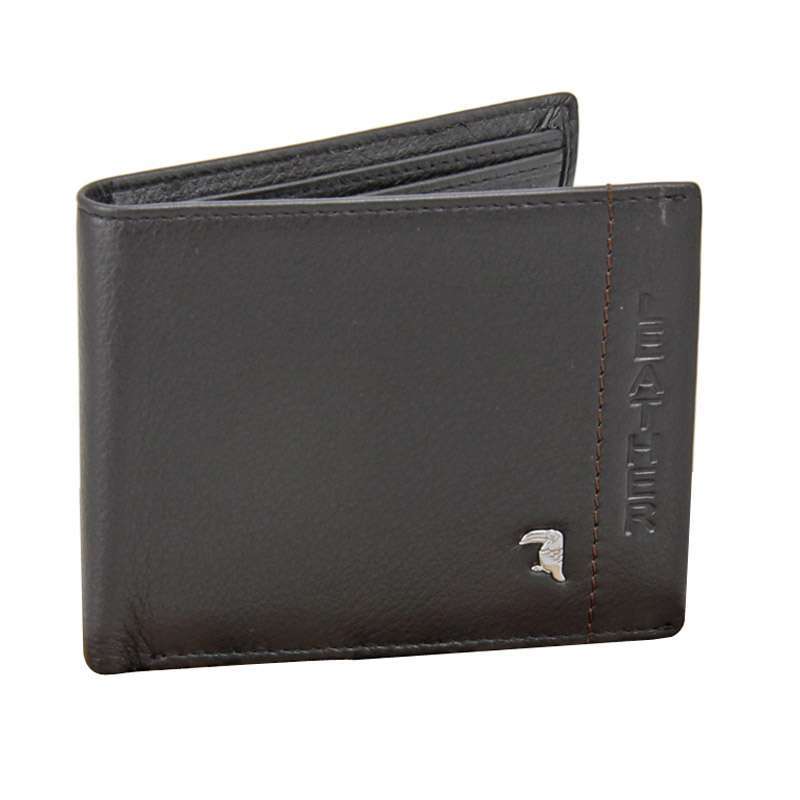 TUCANO啄木鸟男士两折牛皮钱包TAA3223-0