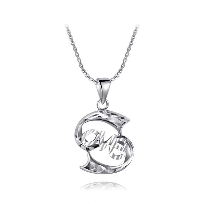 潮宏基正品 爱无间 PT950素金挂坠图片