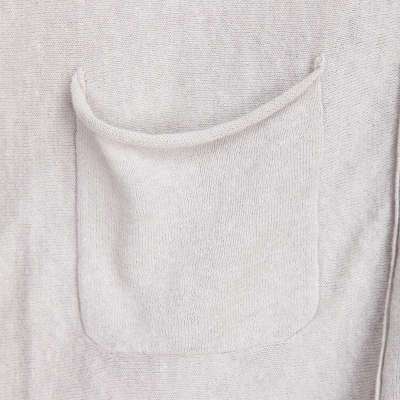 茵曼 <em>开衫</em>长款毛衣棉麻<em>外套</em>821131092<em>浅灰色</em>